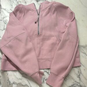 Lululemon half zip scuba with hood